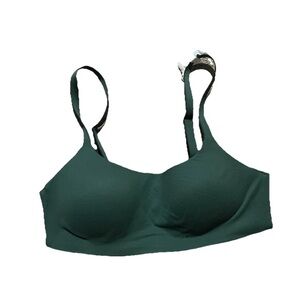 NWT SzS Aerie Smoothez Bra-ish Hunter Green Wireless Bra Bralette Floating Cups